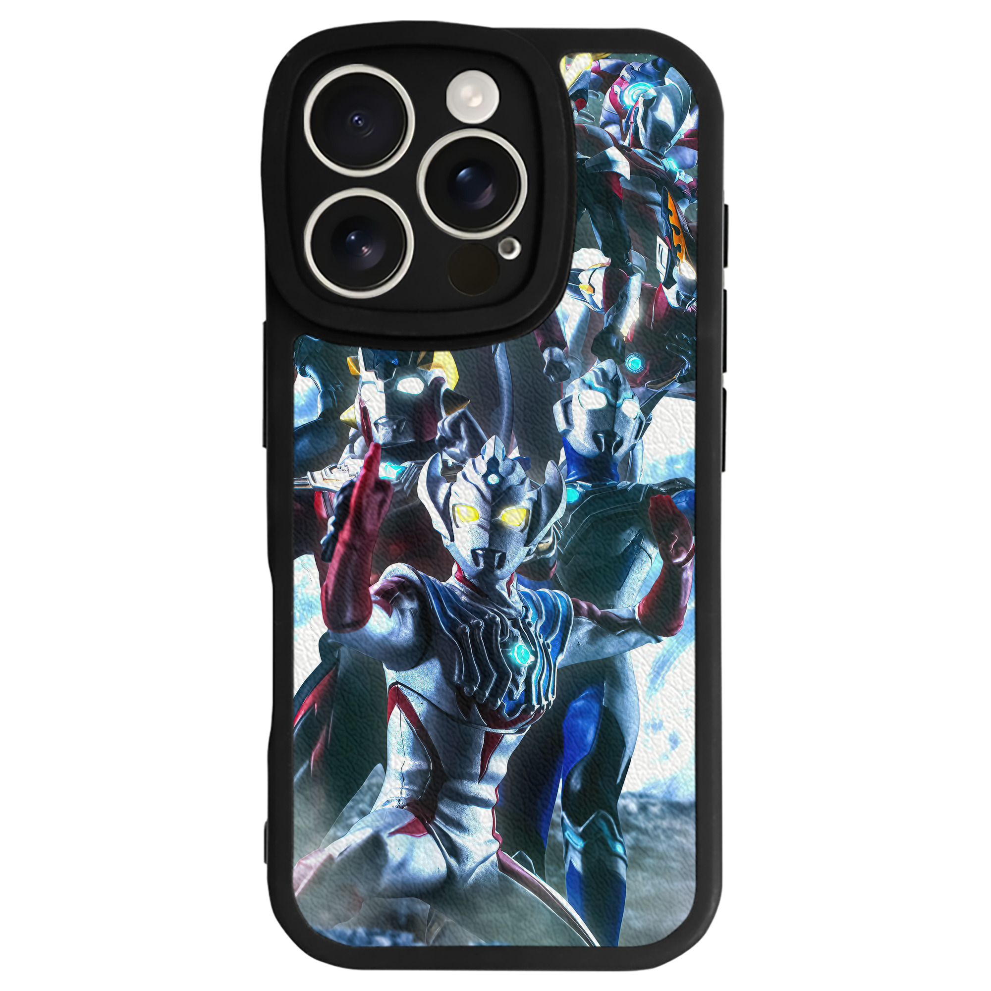 （画像用） ウルトラマン Ultraman 【iPhone 16シリーズ対応】シリコンスマホケース（レザー調） 材質：シリコン